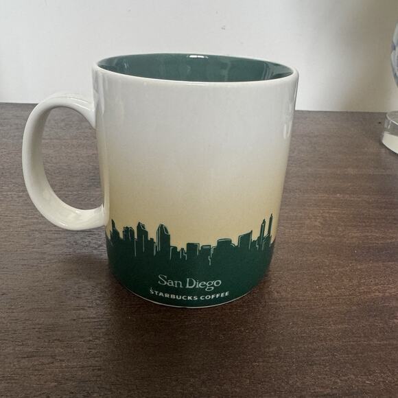 Starbucks Coffee Collectors Series San Diego Mug Cup 16 oz 2012 Beach Gaslamp - Picture 4 of 11